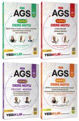 Yediiklim 2026 MEB-AGS Eğitim Bilimleri + Mevzuat Video Ders Notu 4 lü Set Yediiklim Yayınları