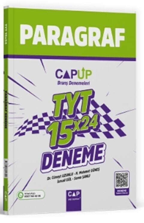 Çap Yayınları YKS TYT Paragraf Birleştirilmiş Karne 15x24 UP Deneme Video Çözümlü Çap Yayınları