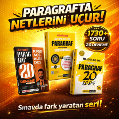 Pegem AGS-KPSS-ALES-DGS Ezberbozan Paragraf Soru Bankası & AGS KPSS ALES DGS Paragraf 20 Deneme Seti
