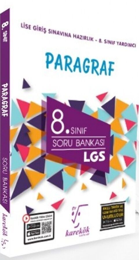 Karekök Yayınları 8. Sınıf LGS Paragraf Soru Bankası