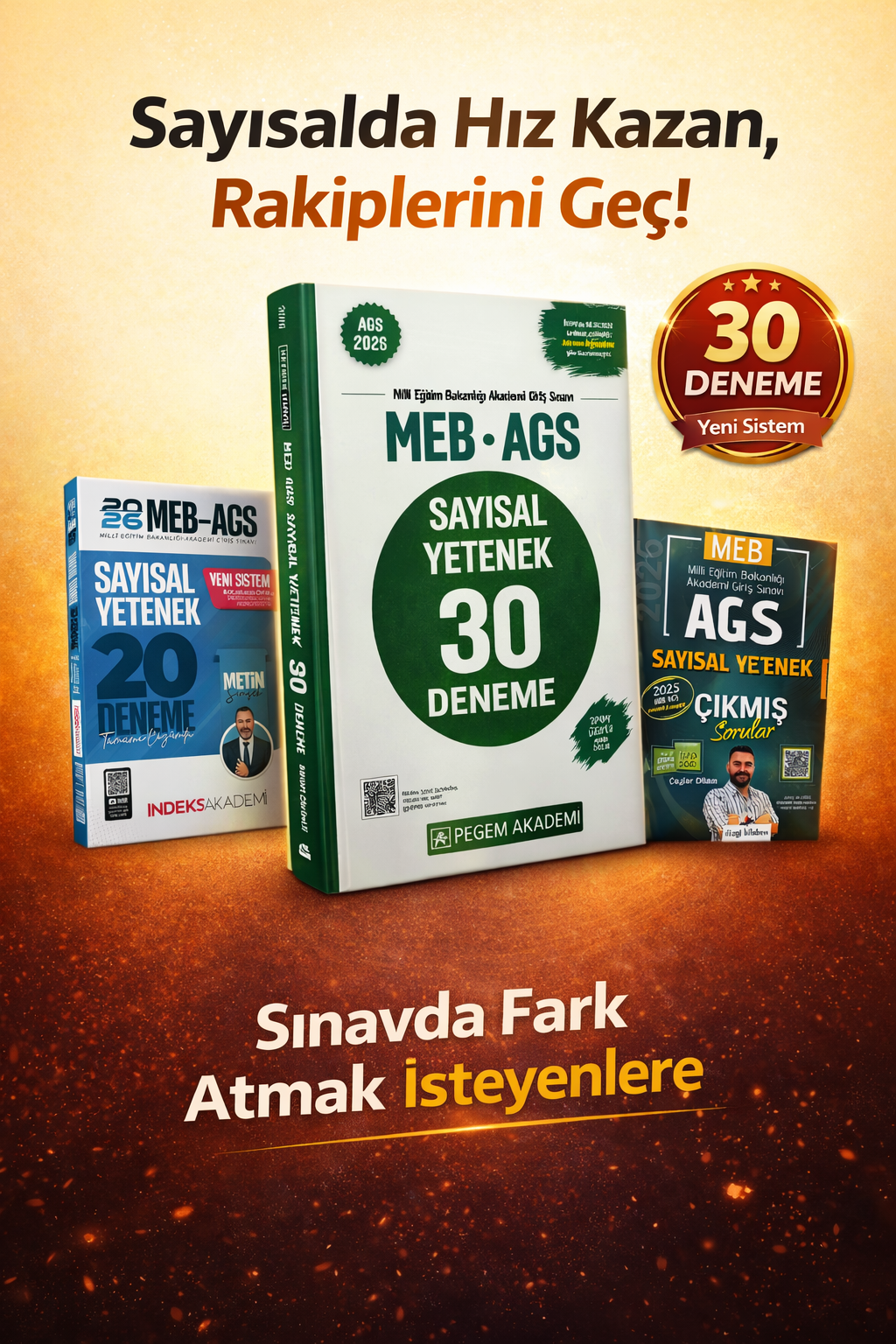 Pegem 2026 MEB AGS Sayısal Yetenek 30 Deneme & İndeks AGS Sayısal Yetenek 20 Deneme & Dizgi & AGS Sayısal Yetenek Çıkmış Sorular Seti