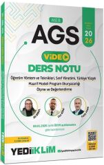 Yediiklim 2026 MEB-AGS Eğitim Bilimleri ÖYT Sınıf Maarif Modeli Program Okuryazarlığı Ölçme Video Ders Notu - Can Köni Yediiklim Yayınları
