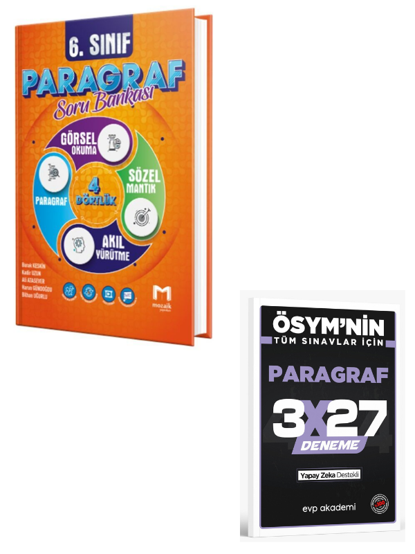 Mozaik 2027 6. Sınıf Paragraf Soru Bankası+ EVP Akademi Paragraf