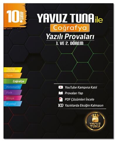 Yavuz Tuna 10. Sınıf Coğrafya Yazılı Provaları 1. ve 2. Dönem Yavuz Tuna