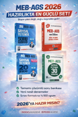 İndeks MEB-AGS Sayısal Yetenek Soru Bankası + Deneme & Pegem MEB AGS Sözel Yetenek Sayısal Yetenek Soru Bankası  + Deneme Seti
