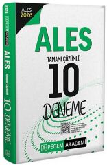 Pegem 2026 ALES 10 Deneme Çözümlü Pegem Akademi Yayınları