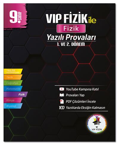 Vip Fizik 9. Sınıf Fizik Yazılı Provaları 1. ve 2. Dönem - Kemal Coşkun Vip Fizik