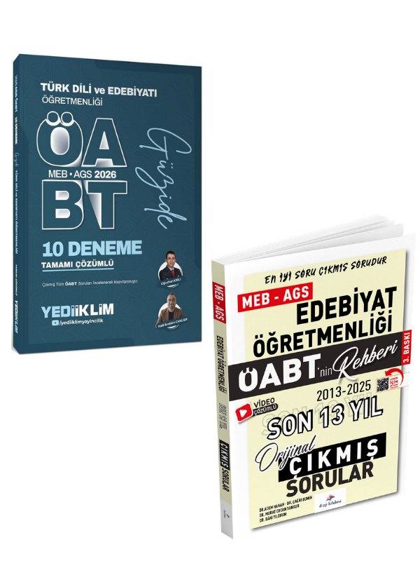 2026 ÖABT Türk Dili ve Edebiyatı 10 Deneme & Dizgi Kitap Çıkmış Sınav Soruları Seti