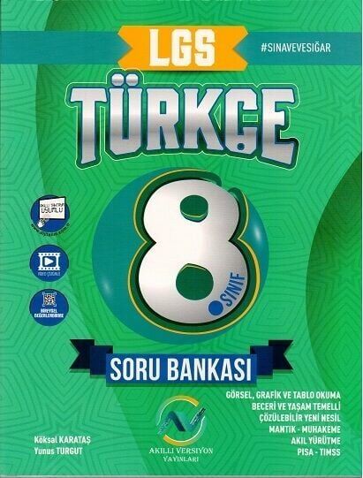 Av Akıllı Versiyon Yayınları 8. Sınıf Türkçe Soru Bankası