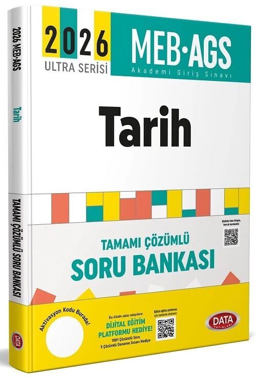 Data 2026 MEB-AGS Tarih Soru Bankası Çözümlü Ultra Serisi Data Yayınları