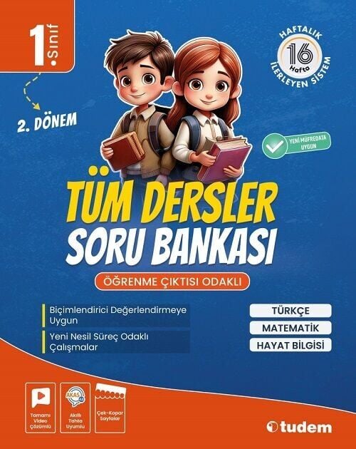 Tudem 1.Sınıf 2. Dönem Tüm Dersler Soru Bankası Tudem Yayınları