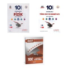 2027 Limit 10. Sınıf Etkinlikli Fizik + Edebiyat Türk Dili ve Edebiyatı Maarif Soru + Ankapade 3'lü Set