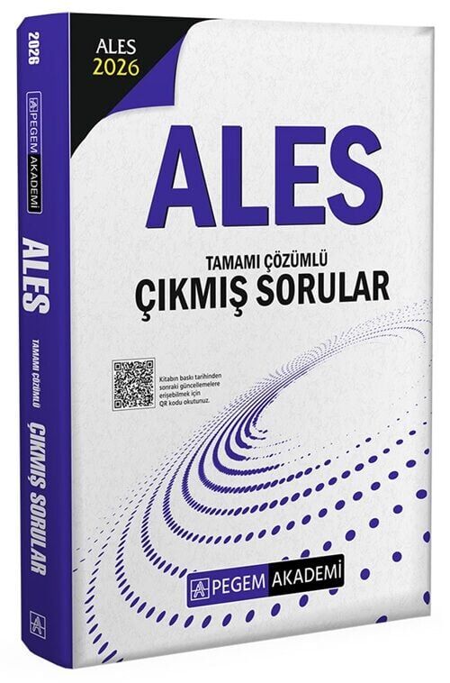 Pegem 2026 ALES Çıkmış Sorular Çözümlü Pegem Akademi Yayınları