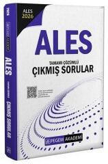 Pegem 2026 ALES Çıkmış Sorular Çözümlü Pegem Akademi Yayınları