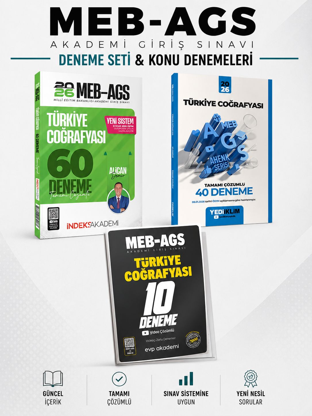 Yediiklim 2026 Meb-Ags Türkiye Coğrafyası Deneme & İndeks Türkiye Coğrafyası Deneme Seti