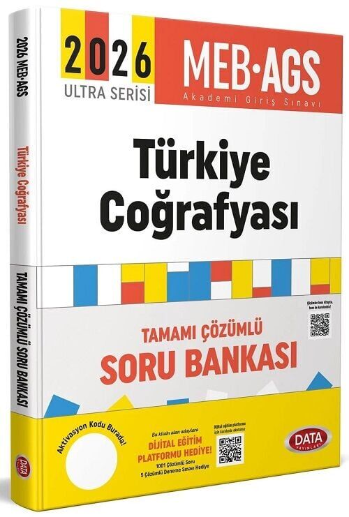 Data 2026 MEB-AGS Türkiye Coğrafyası Soru Bankası Çözümlü Ultra Serisi Data Yayınları