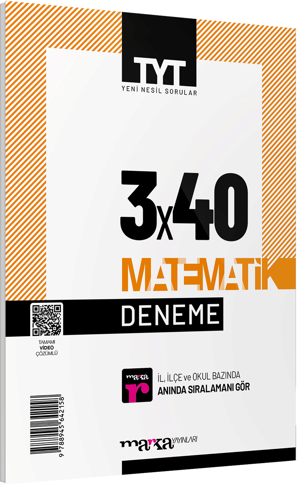 Marka 2025 YKS TYT Matematik 3x40 Deneme Marka Yayınları