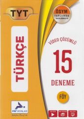 PRF Yayınları TYT Türkçe Video Çözümlü 15 Deneme