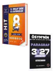 Mozaik 2027 8. Sınıf T. C. İnkılap Tarihi ve Atatürkçülük İntro Hıt 40 Deneme+ EVP Akademi Paragraf
