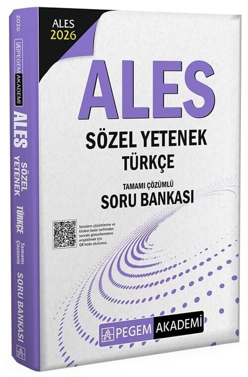 Pegem 2026 ALES Sözel Yetenek Türkçe Soru Bankası Çözümlü Pegem Akademi Yayınları