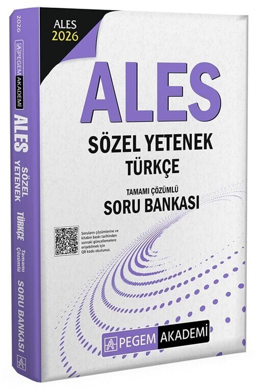 Pegem 2026 ALES Sözel Yetenek Türkçe Soru Bankası Çözümlü Pegem Akademi Yayınları