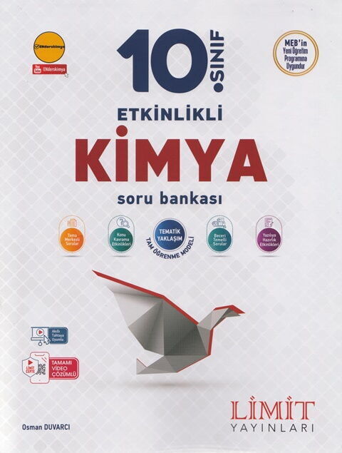 Limit Yayınları 10. Sınıf Kimya Etkinlikli Soru Bankası