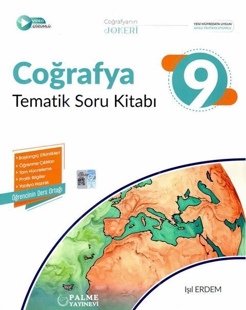 Palme 9. Sınıf Coğrafya Joker Tematik Soru Kitabı Palme Yayınları