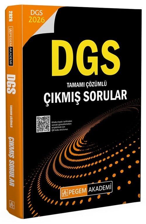 Pegem 2026 DGS Çıkmış Sorular Çözümlü Pegem Akademi Yayınları