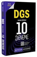 Pegem 2026 DGS 10 Deneme Çözümlü Pegem Akademi Yayınları