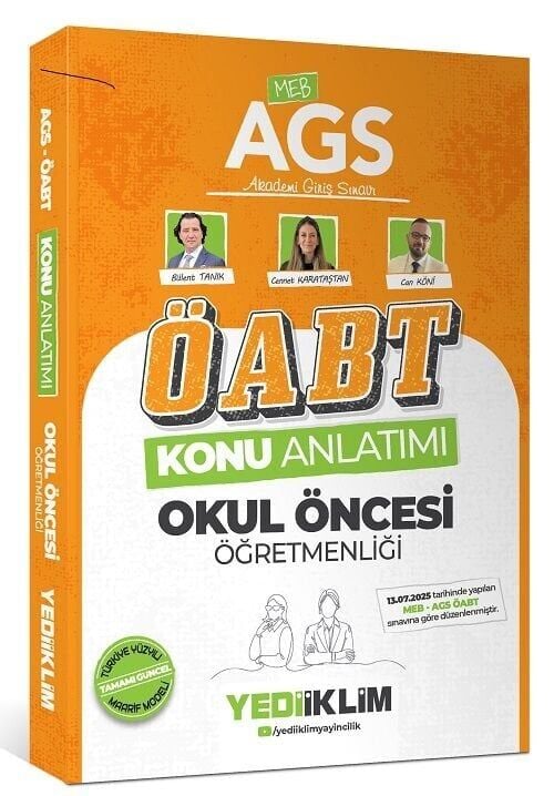 Yediiklim 2026 ÖABT MEB-AGS Okul Öncesi Öğretmenliği Konu Anlatımı - Bülent Tanık, Can Köni Yediiklim Yayınları