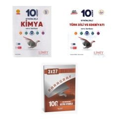 2027 Limit 10. Sınıf Etkinlikli Kimya + Edebiyat Türk Dili ve Edebiyatı Maarif Soru + Ankapade 3'lü Set