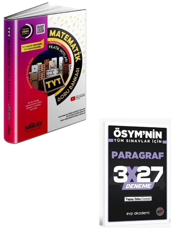 MİRAY 2027 TYT MATEMATİK SORU BANKASI+ EVP Akademi Paragraf