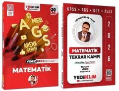 Yediiklim 2026 MEB-AGS Sayısal Yetenek-Matematik Video Ders Notları + Tekrar Kampı 2 li Set Ahenk Serisi - Mehmet Bilge Yıldız Yediiklim Yayınları