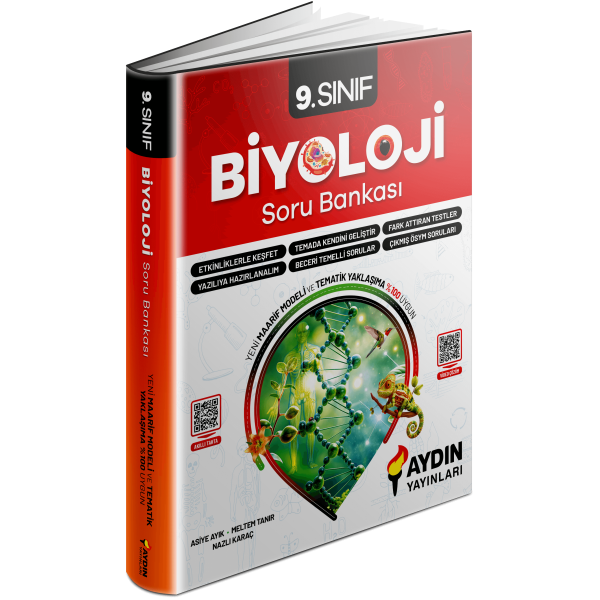 Aydın Yayınları 9. Sınıf 2025 Biyoloji Soru Bankası