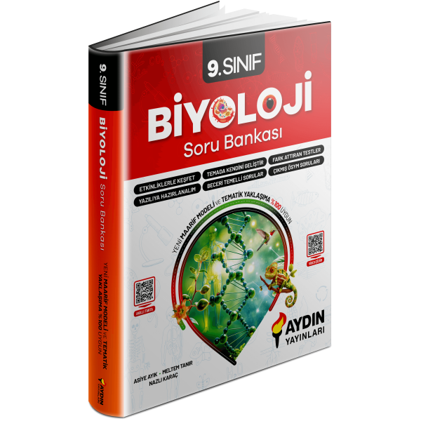 Aydın Yayınları 9. Sınıf 2025 Biyoloji Soru Bankası