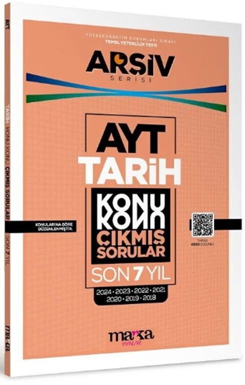 Marka Yayınları AYT Tarih Çıkmış Sorular Konu Konu Son 7 Yıl Tıpkı Basım Arşiv Serisi