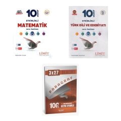 2027 Limit 10. Sınıf Etkinlikli Matematik Maarif + Edebiyat Türk Dili ve Edebiyatı Soru + Ankapade 3'lü Set