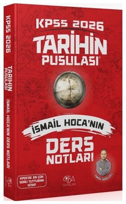 CBA Yayınları 2026 KPSS Tarihin Pusulası Ders Notları - İsmail Adıgüzel CBA Yayınları