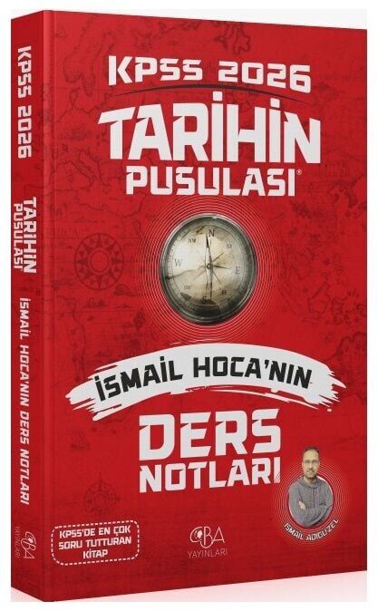 CBA Yayınları 2026 KPSS Tarihin Pusulası Ders Notları - İsmail Adıgüzel CBA Yayınları