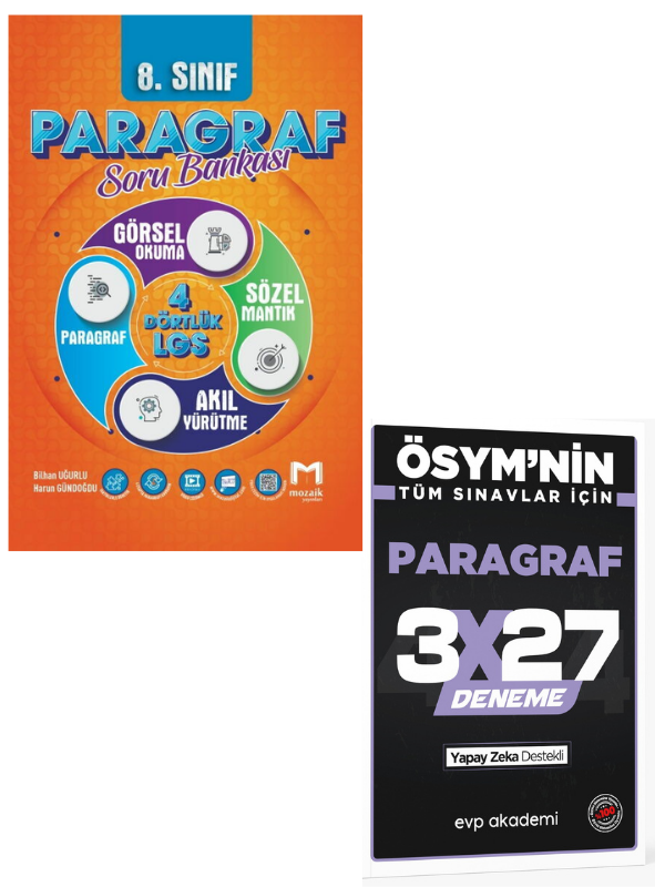 Mozaik 2027 8. Sınıf LGS Paragraf Mozaik Soru Bankası+ EVP Akademi Paragraf