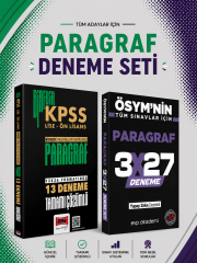 Yargı Birebir KPSS - Lise - Önlisans Paragraf 13 Deneme & 3x27 Paragraf Deneme EVP Akademi Seti