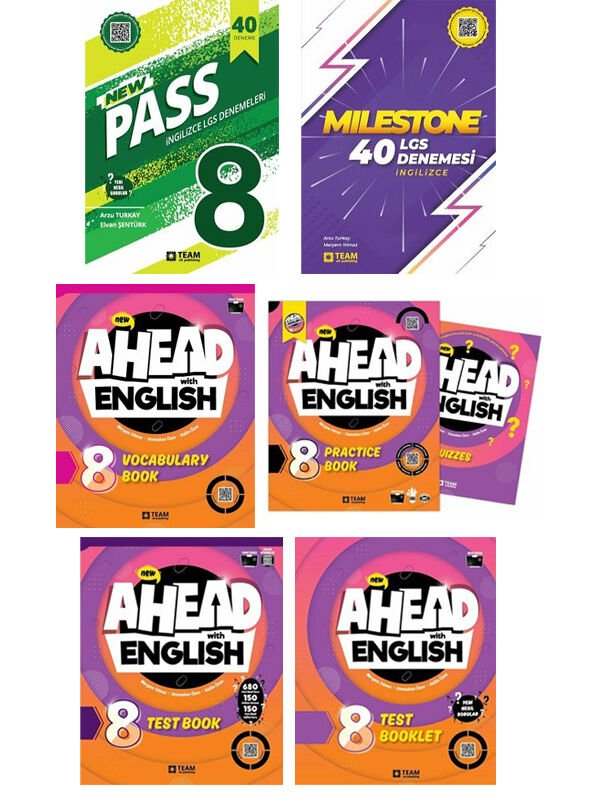 Team Elt 2026 LGS Ahead English + PASS + Milestone 6 Kitap Set