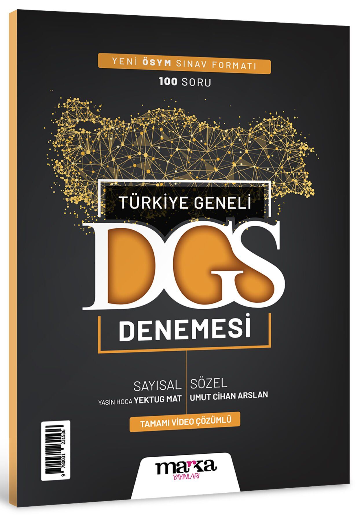 Marka 2025 DGS Türkiye Geneli Deneme Çözümlü - Yektuğ Mat Marka Yayınları