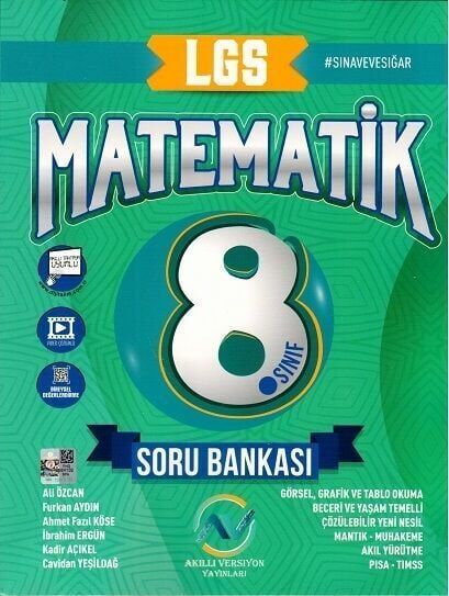 Av Akıllı Versiyon Yayınları 8. Sınıf LGS Matematik Soru Bankası