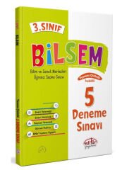 Editör Yayınevi 3. Sınıf Bilsem Tamamı Çözümlü 5 Deneme Sınavı