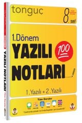 Tonguç 8. Sınıf Tüm Dersler 1. Dönem 1. Yazılı ve 2. Yazılı Notları Tonguç Akademi