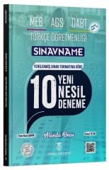 Türkçe ÖABTDEYİZ ÖABT MEB AGS Türkçe Öğretmenliği Sınavname 10 Deneme