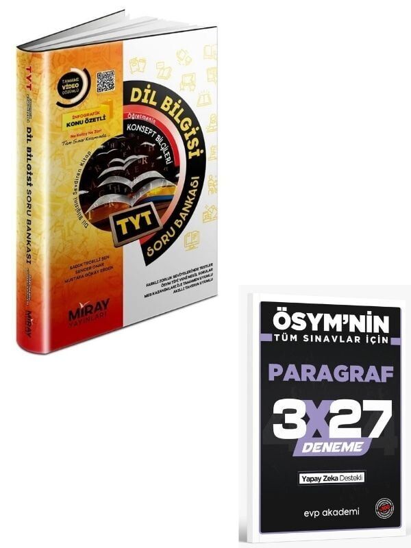 Miray 2027 TYT Dil Bilgisi Soru Bankası+ EVP Akademi Paragraf