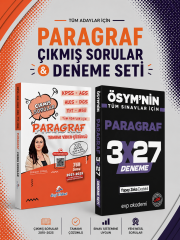 Dizgi Paragraf Çıkmış Sorular & 3x27 Paragraf Deneme EVP Akademi Seti
