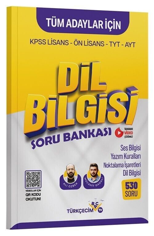 Türkçecim TV KPSS TYT AYT Dil Bilgisi Soru Bankası - Ali Özbek, Mücahit Dadalı Türkçecim TV